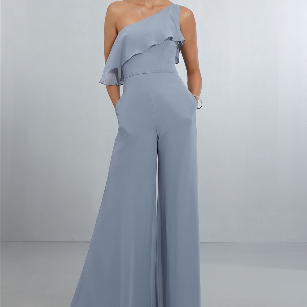 Morilee one shoulder jumpsuit